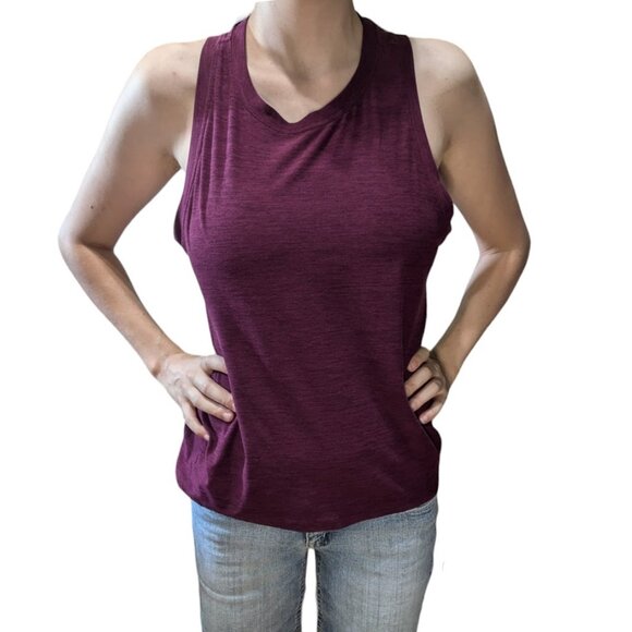 Kyodan | Muscle Tee Sporty Tank Top Sleeveless Activewear  Red Wine | Size: M - Picture 1 of 13